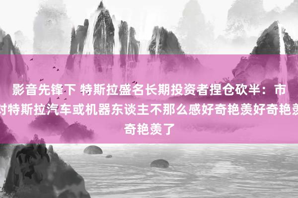 影音先锋下 特斯拉盛名长期投资者捏仓砍半：市集对特斯拉汽车或机器东谈主不那么感好奇艳羡好奇艳羡了